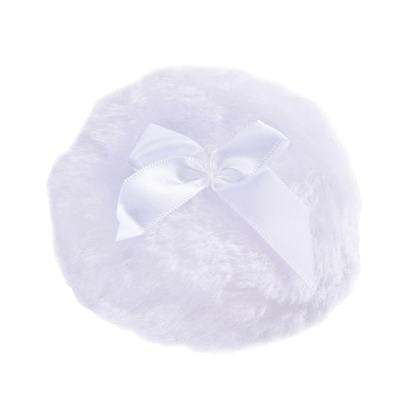 Bow Makeup Puff Round Makeup Fluff Soft Plush Puff Sponge Body Powder Makeup Makeup Beauty Tools Soft Plush Powder Puff Tools