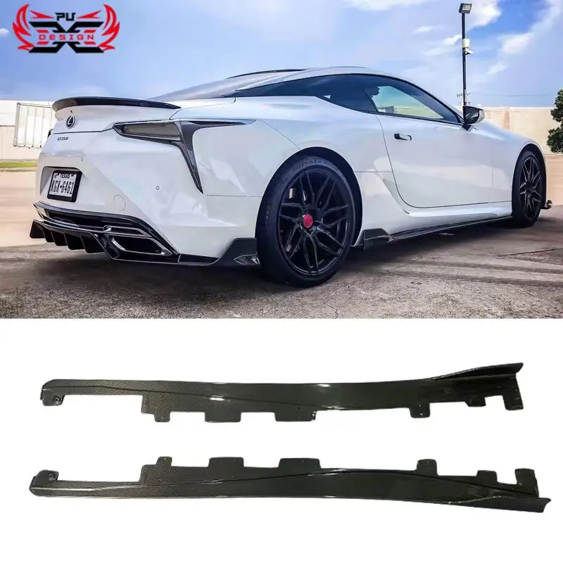 Carbon Fiber ART Style Side Skirts For Lexus LC500 LC500H Side Splitter Car Bodykit