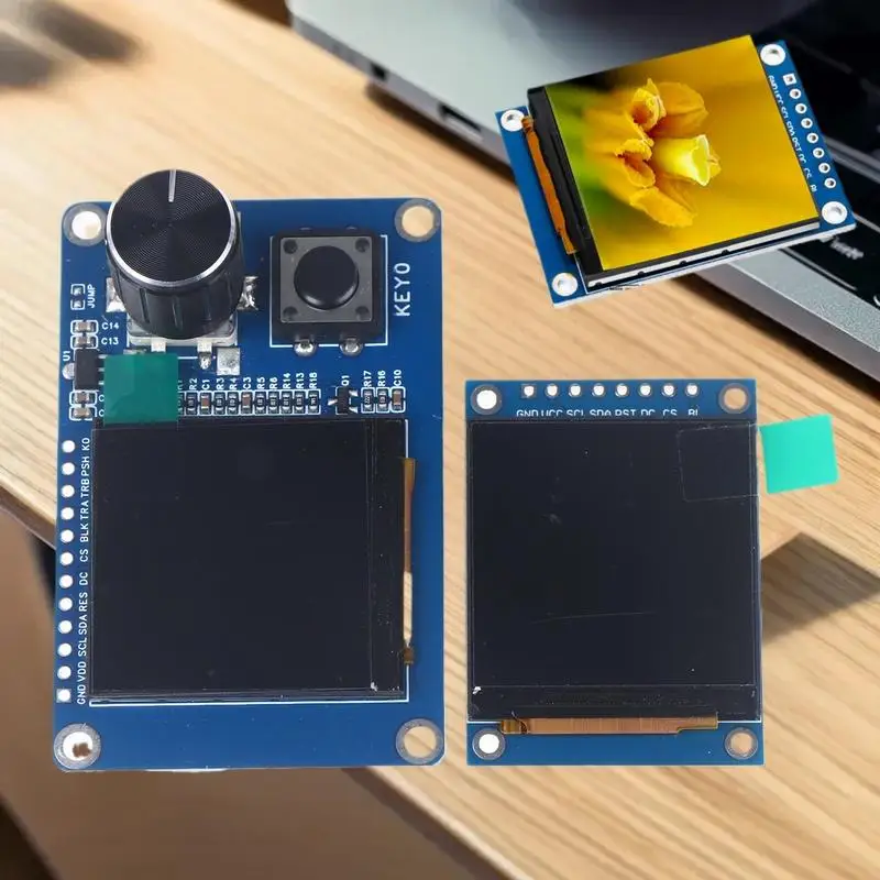 Advanced 1.54" TFT LCD Display Module with EC11 Rotary Encoder Button, IIC/I2C SPI Compatible with Arduino ESP32 ESP8266.