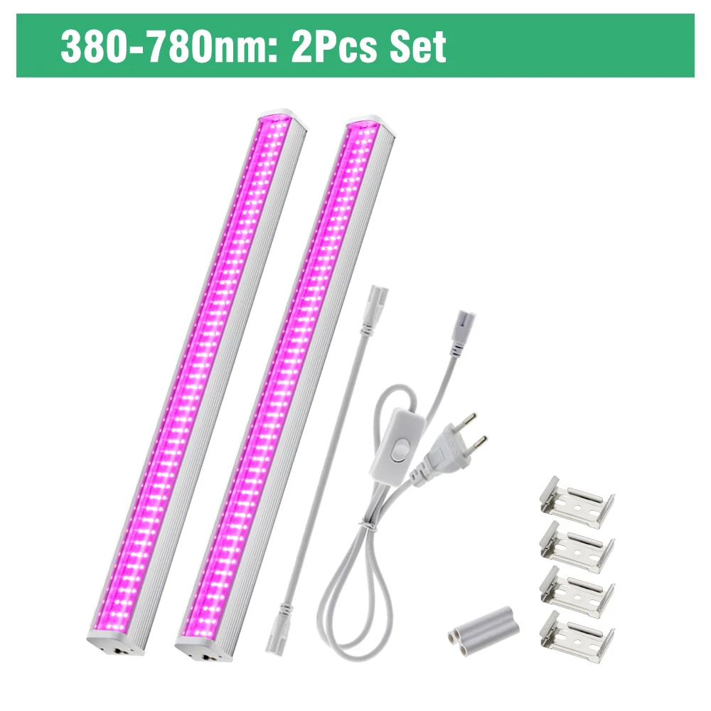 Volledige Spectrum LED Groei Buis 4000 K/Paars/Zonnelicht Plant Lamp Kas Hydrocultuur Bloem Groei Lamp