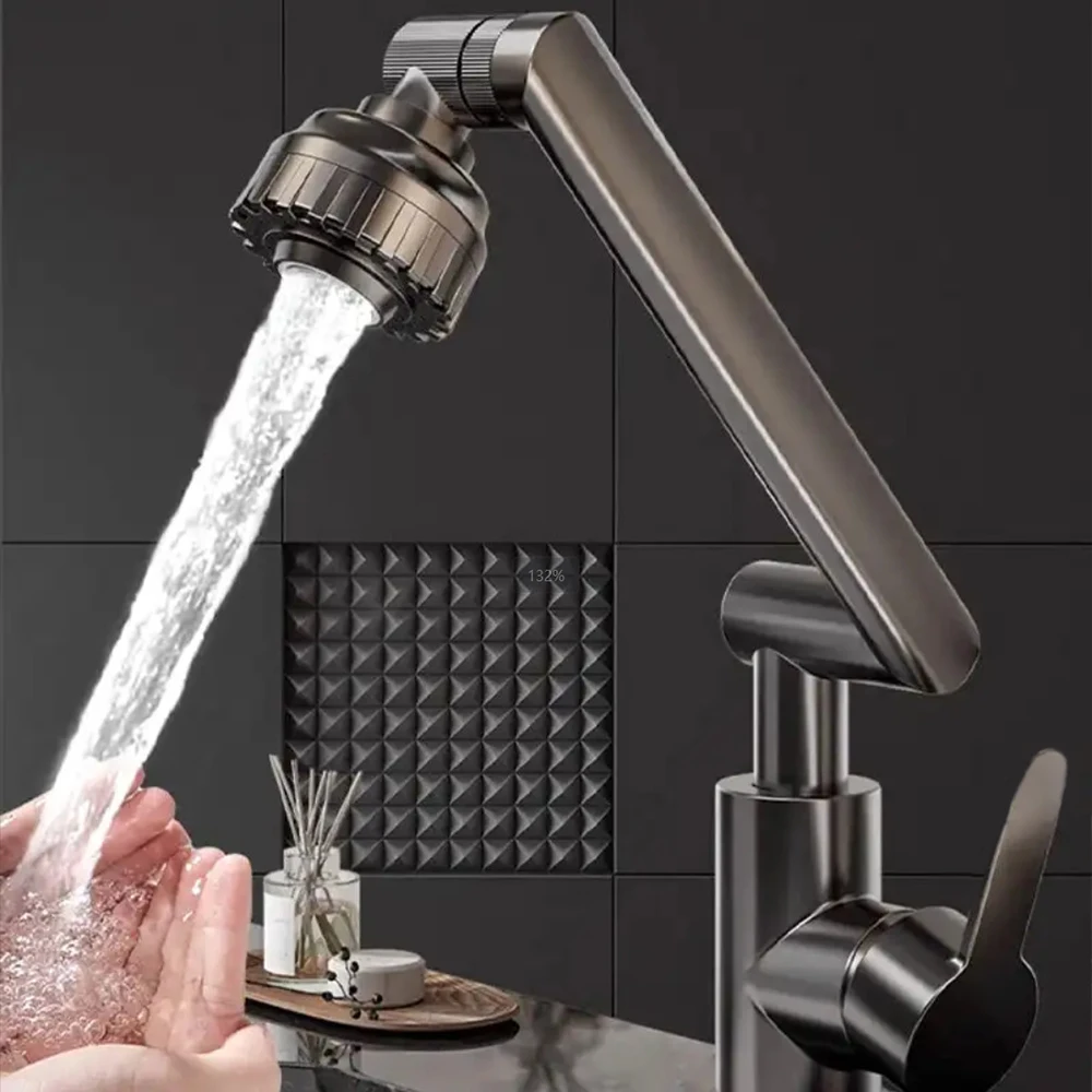 Hot And Cold Dual-Purpose Universal Faucet 1080° Rotation Basin Faucet Multi-function Stream Sprayer Mixer Wash Tap For Bathroom