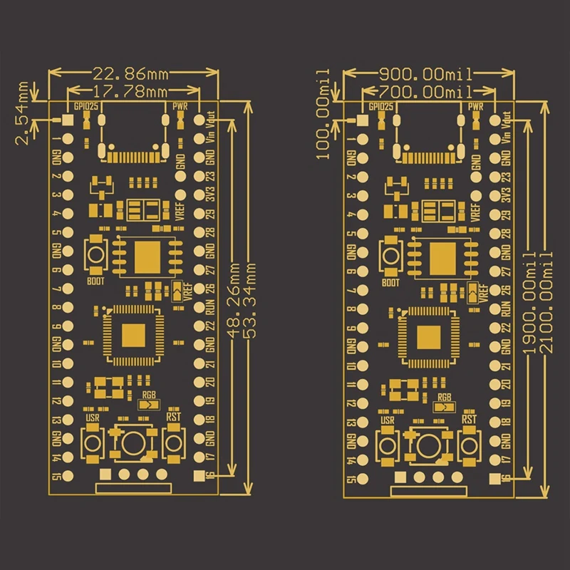 Placa-mãe para Raspberry Pi, RP2040, RP2 compatível, Raspberry Pi Pico, Micropython, Módulo Multifuncional