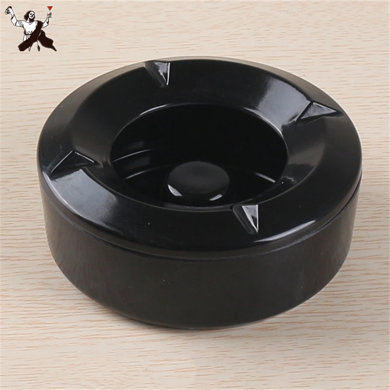 Round Ashtray windproof Eco-Friendly Portable Cars Home Smoke Accessory Heat Resistant