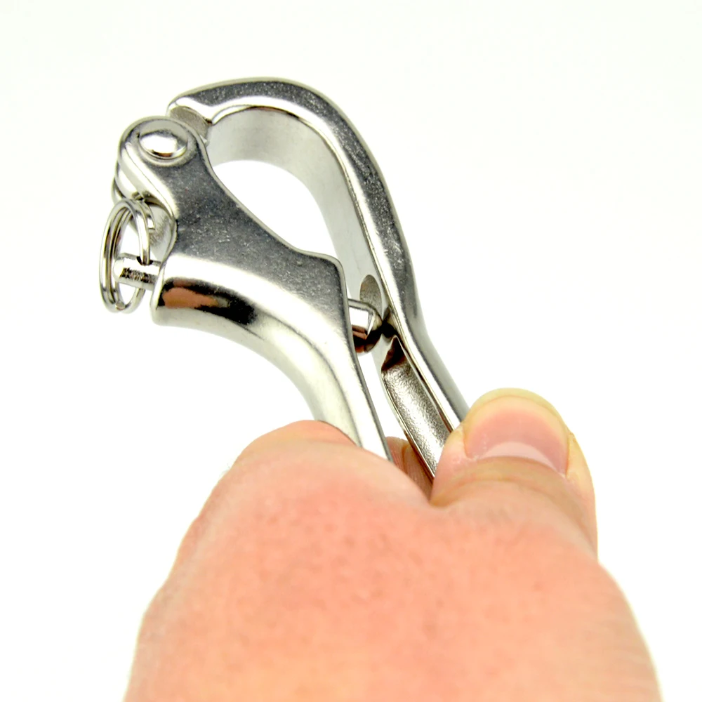 3\'\'/ 4\'\' Openable Pelican Hooks Shackle 316 Stainless Steel Quick Release Hand Rail Guardrails