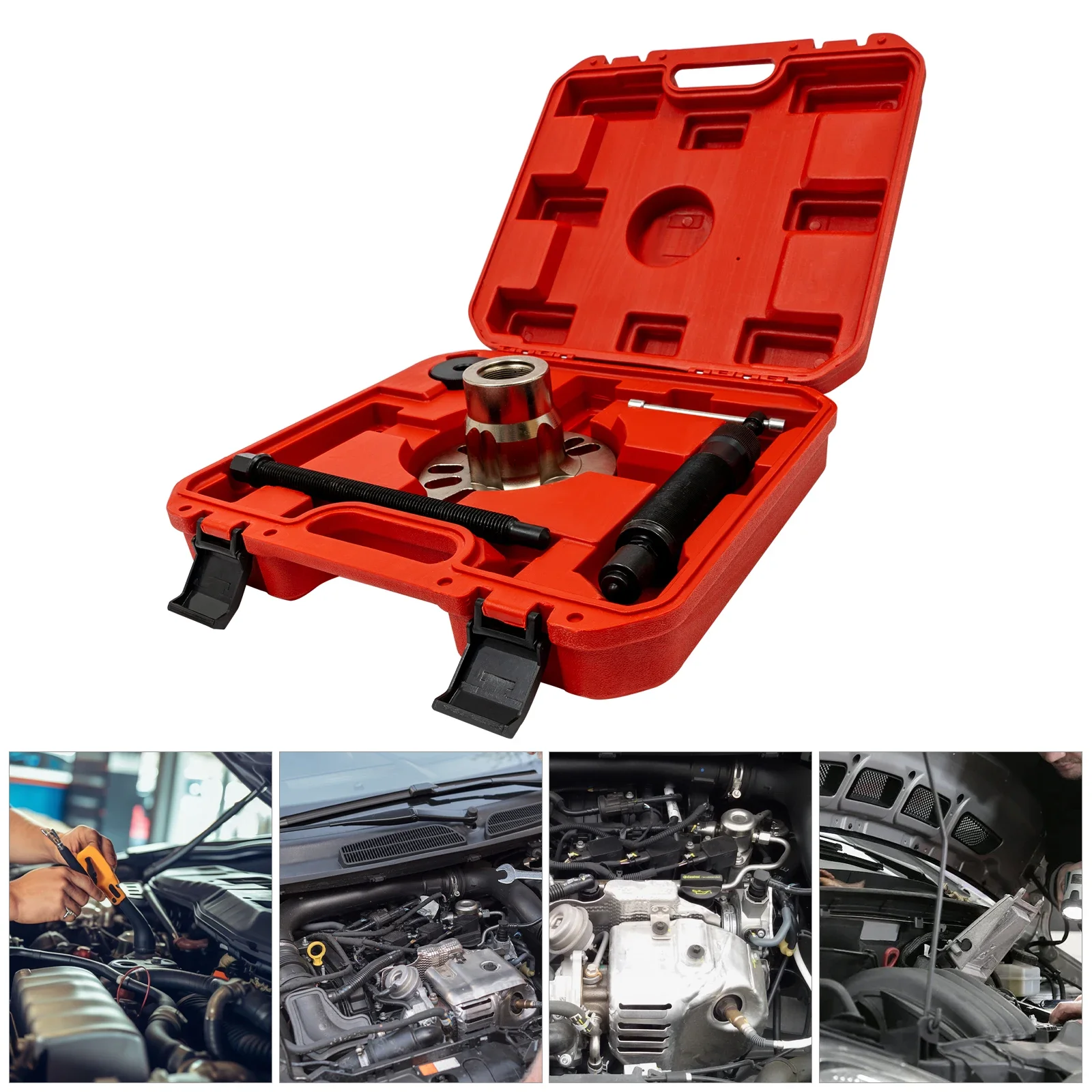 

QX-4 4-Piece Axle Hub Removal Tool Set, Hydraulic Driveshaft Puller, and Tire Changing Tool Set