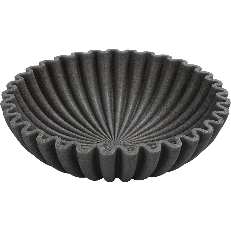 

Большая декоративная миска, современные миски ручной работы для домашнего декора, декоративная миска с фруктами для кухни, декор миски с рюшами, стильный ключ