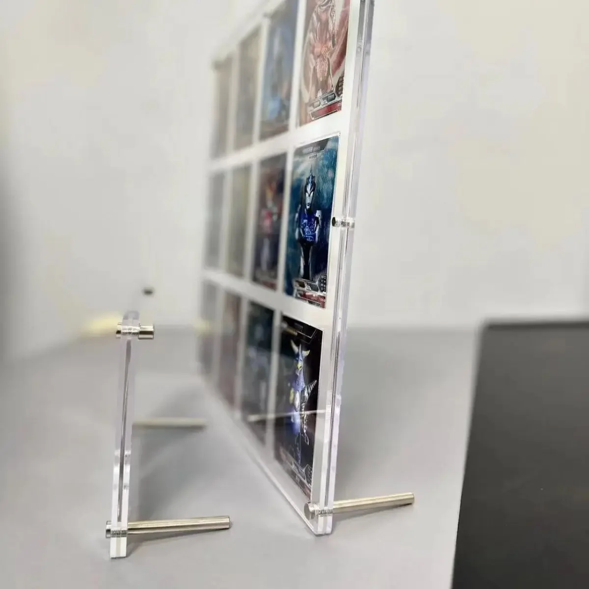 Acrylic Ultraman Card Brick Collection Transparent Card Slot Desktop Vertical Table Card Slot Display Stand Star Card Frame