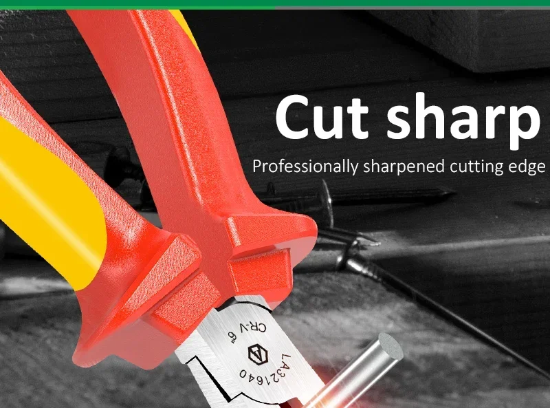 LAOA 8 Zoll/6 Zoll Gebogene Spitzzange Hardware-Zange Gebogene Nase Zange Manuelle Zange Abisolierzange Elektriker DIY Reparatur Handwerkzeuge – Detail 3