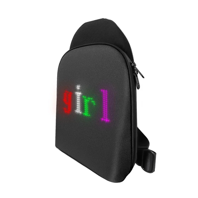 Led Bag APP Control LED Messenger Bag Chest Sling Bag Display Smart Pixel LED Backpack For Women Men DIY Graffiti Dynamic