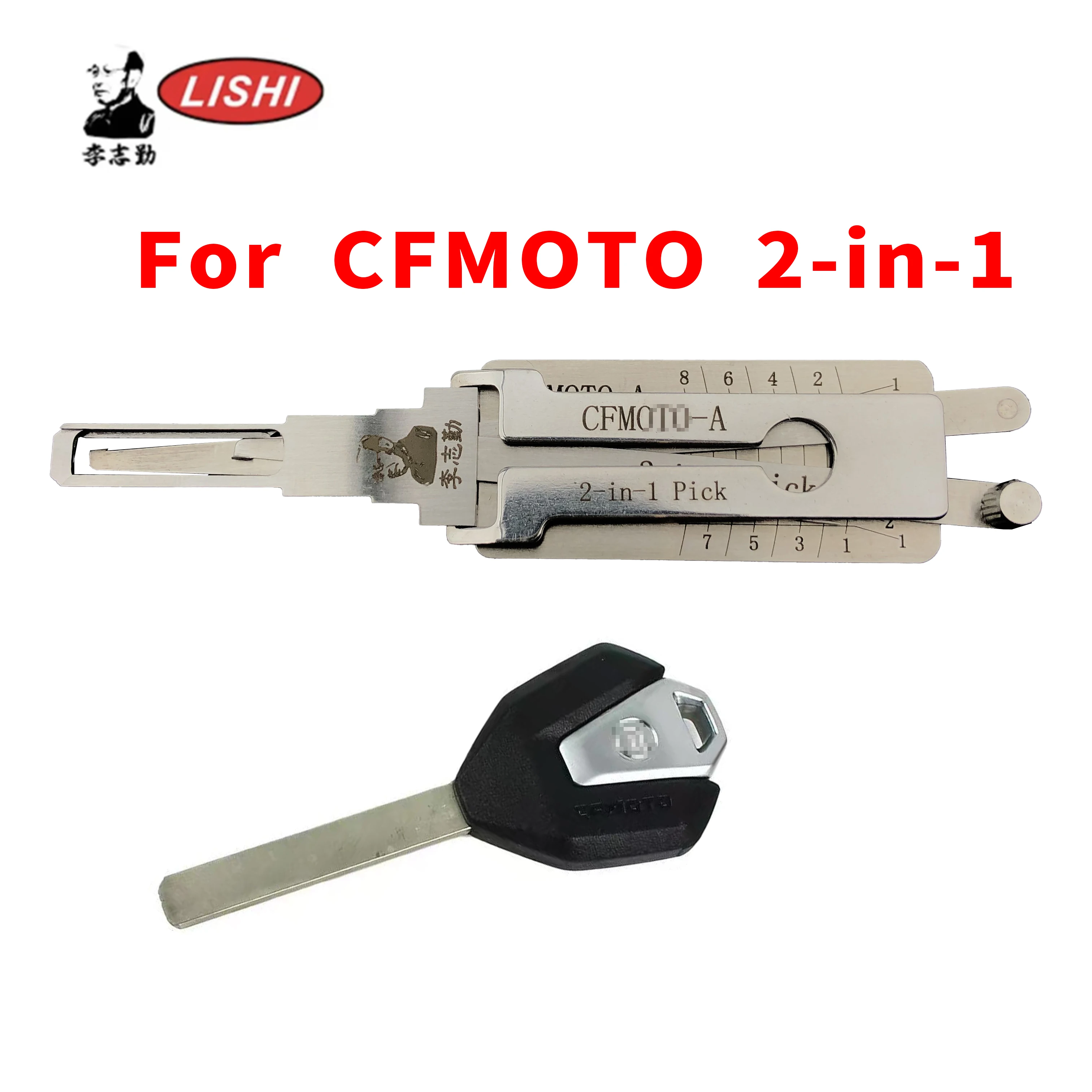 For CFMOTO Lishi 2-in-1 Pick Lock Pick tool Locksmtihs tool For CFMOTO-A   CFMOTO-B  Key Copy Tool