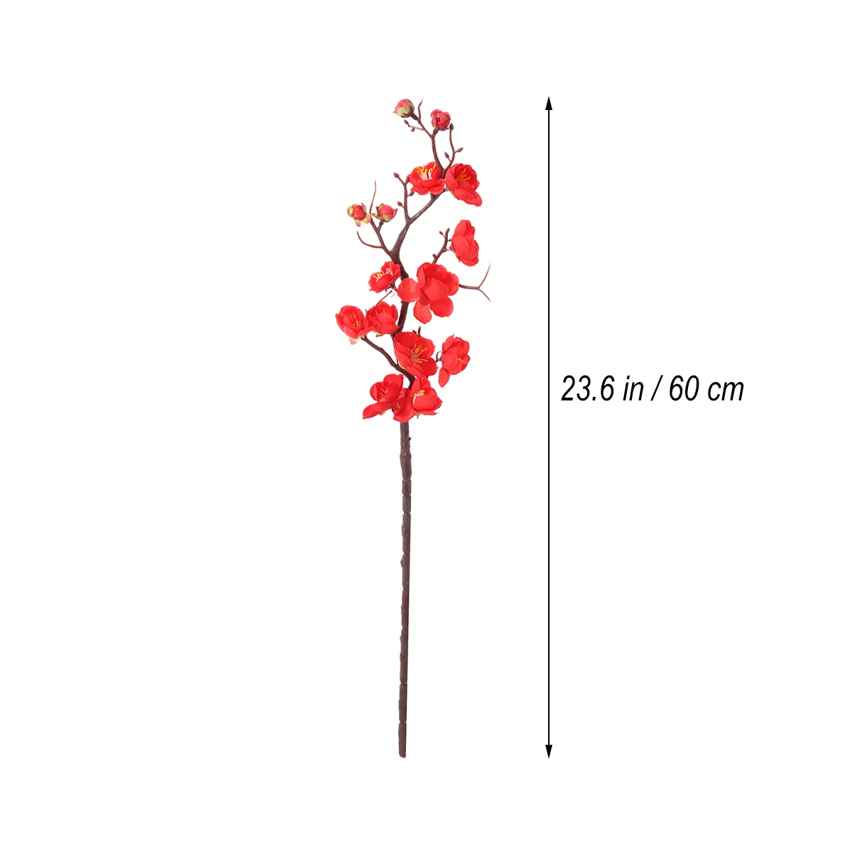 

5pcs 60Cm Artificial Plum Blossom Silk Fake Flowers Wedding Home Garden Decoration Office Bedroom Courtyard Party Present Red