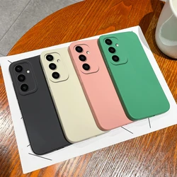 For Samsung Galaxy S25 Ultra Case For Samsung S25 Plus Cover For Samsung S 25 S25+ Plain Simple Soft Liquid Silicone Phone Case