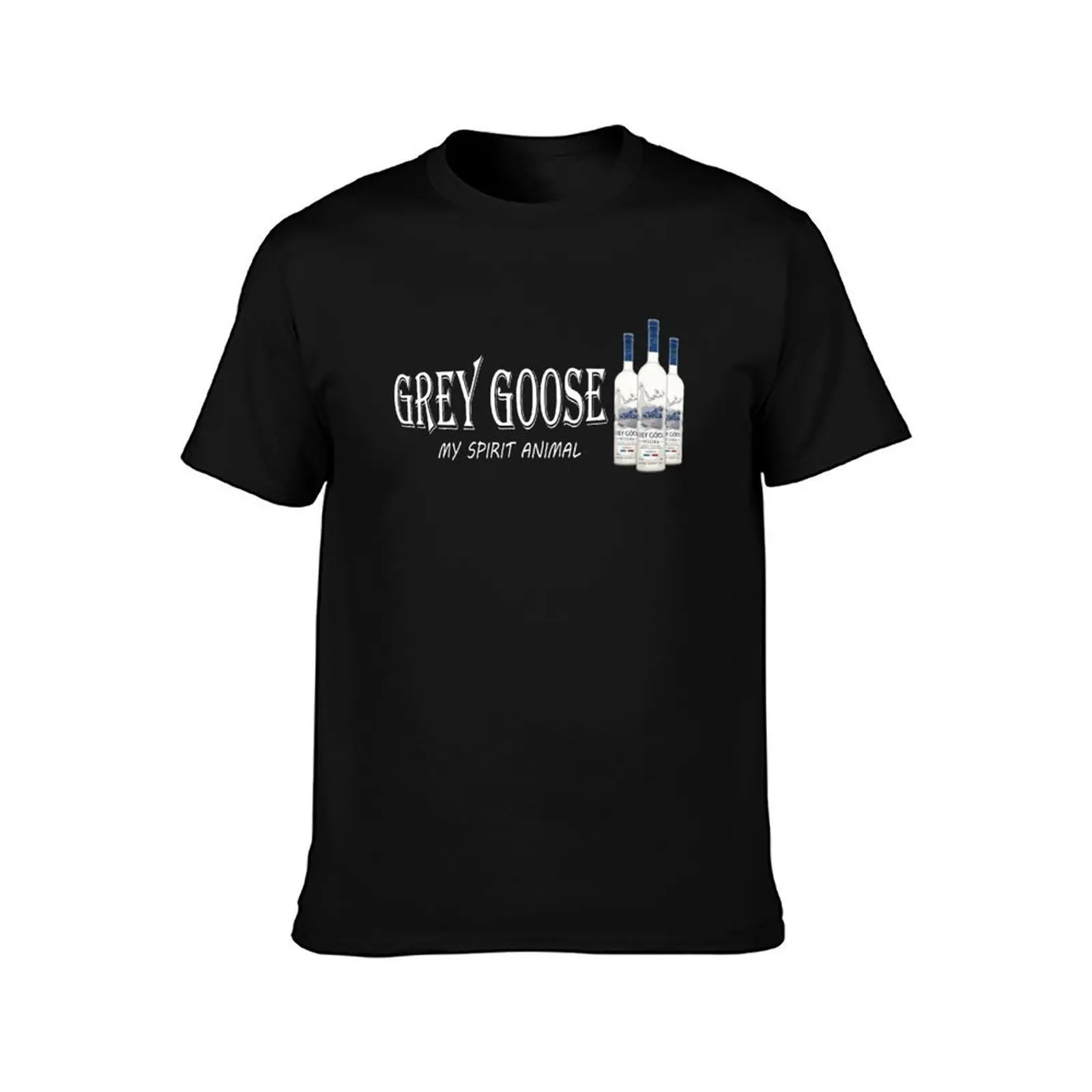 Grey Goose My Spirit Animal Vodka | Funny T-Shirt, Summer Casual Cotton Tee, Oversized Streetwear Tops, Vintage Graphic Print