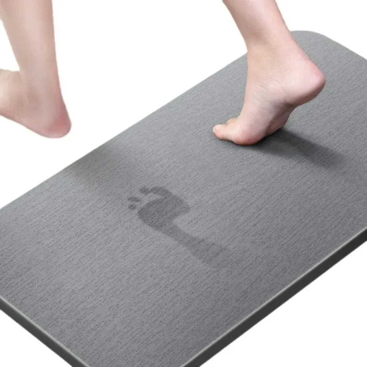 Stone Bath Mat Quick Dry Diatomaceous Earth Rug Non Slip Absorbent Bathroom Floor Mat Fast Dry Shower Kitchen Toilet