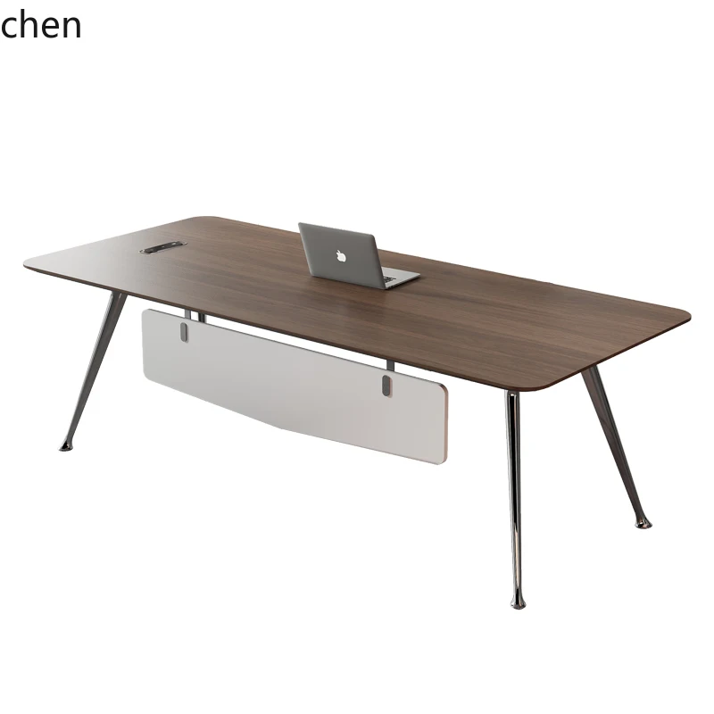 desk simple light luxury manager office table and chair combination full set