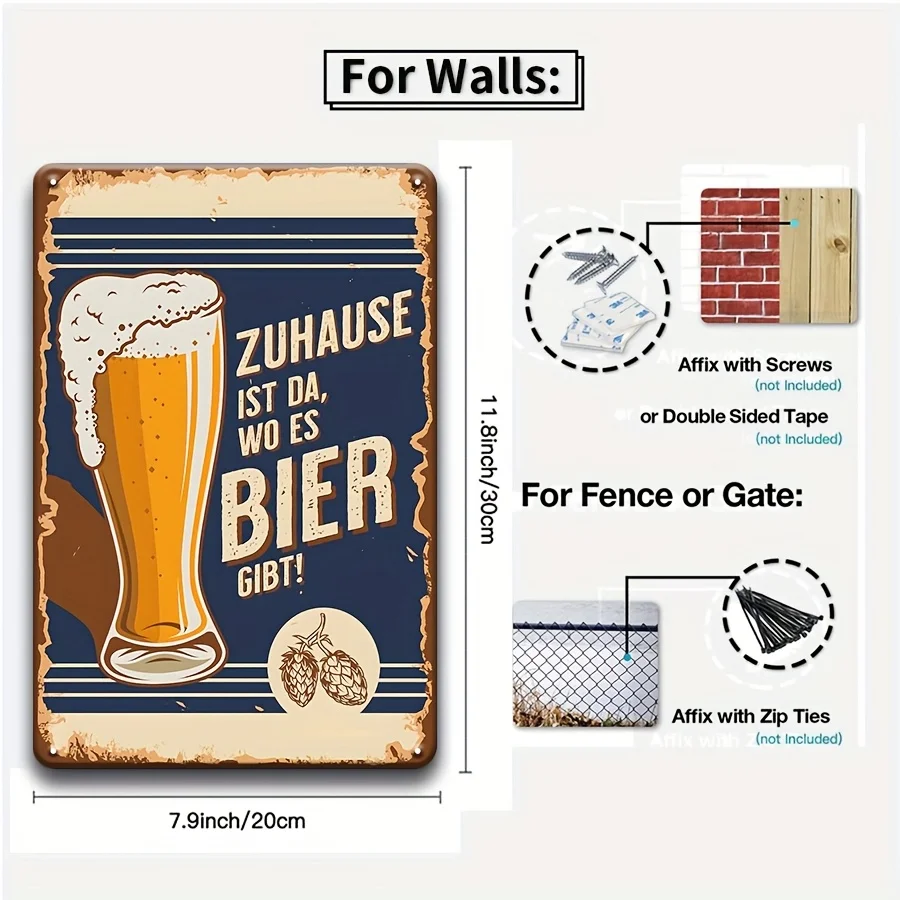 6Pcs Vintage Beer M…