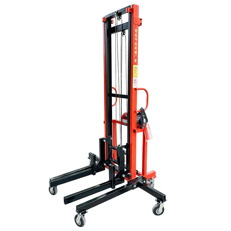 220V Electric Lifting Forklift  Mobile Crane  Suitable for HVAC Duct Installation  Fire Protection Duct  and Air Conditioning