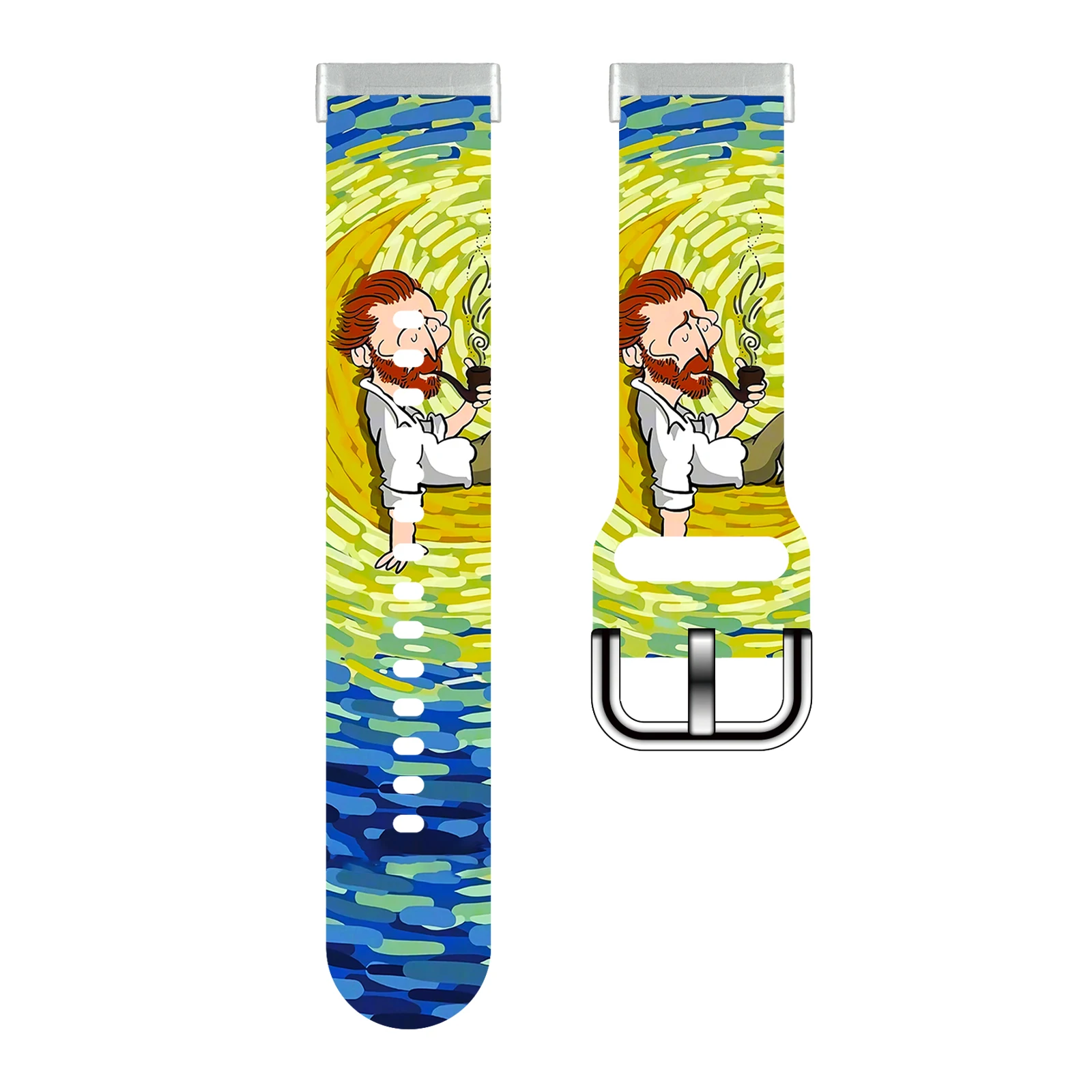 

Van Gogh Series printed strap Fitbit Versa 4/3 Watchband Replaceable Bracelet for Versa 2/1 Watch Band for Women as a Gift