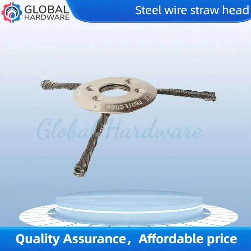 

Universal Moss Removal Steel Wire Brush Head – Fits Straight Shaft Brushcutters & Grass Trimmers, Also Removes Rust