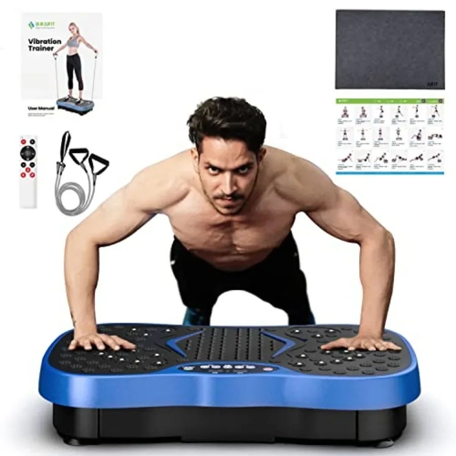 

Fitness Vibration Plate Exercise Equipment Whole Body Shape Exercise Machine Vibration Platform Fit Massage Workout TrainerMax