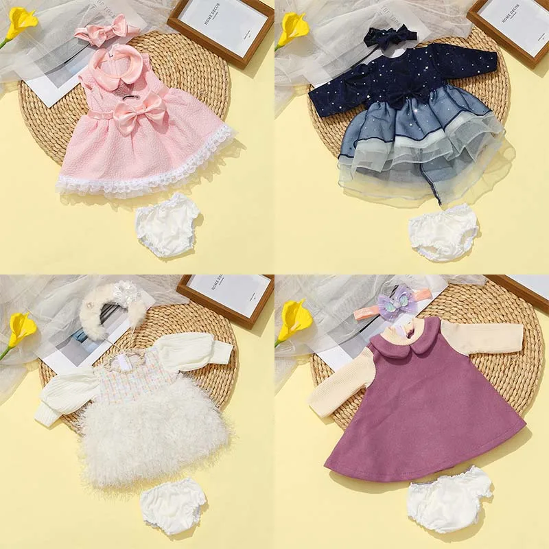 

Baby Doll Clothes Suits Fit For 55cm 21.65Inch Baby Doll Dress Reborn Baby Doll Clothes Accessories Clothes Suit For Reborn Doll