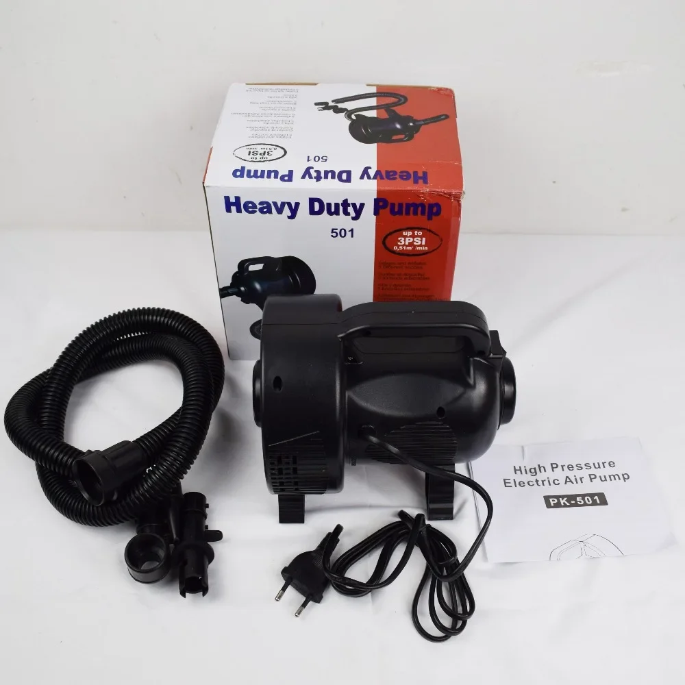 for PK-501 air pump 220v heavy duty compressor inflatable tent boat rubber boat assault boat inflator high flow 1200LPM 2.8-3.6 image 2