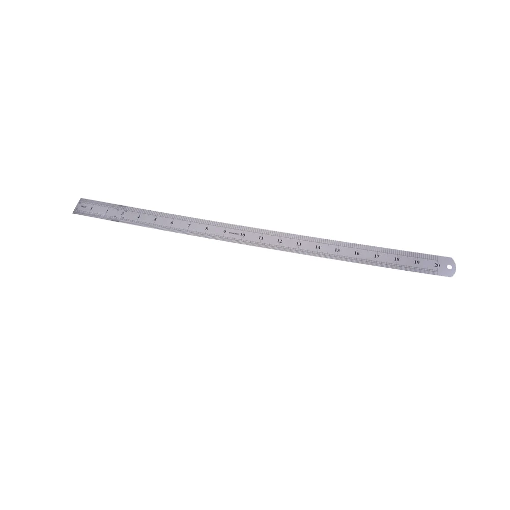 New 50cm 20inch Stainless Steel Metal Straight Ruler Precision Double Sided Rulers Wholesale