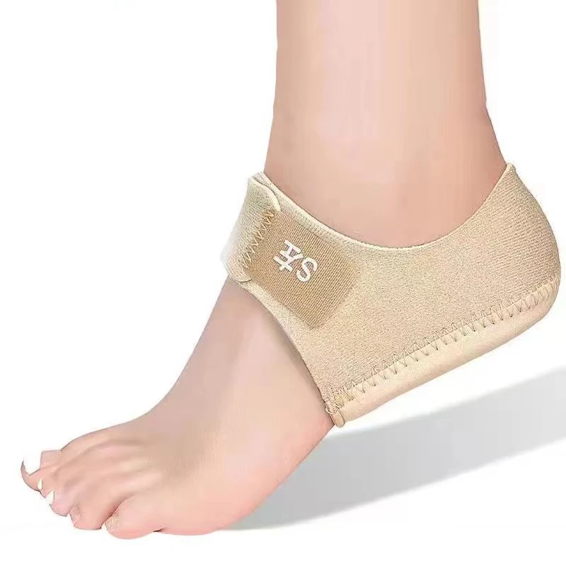 1 peça protetor de calcanhar de silicone de borracha de silicone fasciitese plantar amortecimento almofada de sapato meio tamanho meia manga de meia tamanho inserção de amortecimento