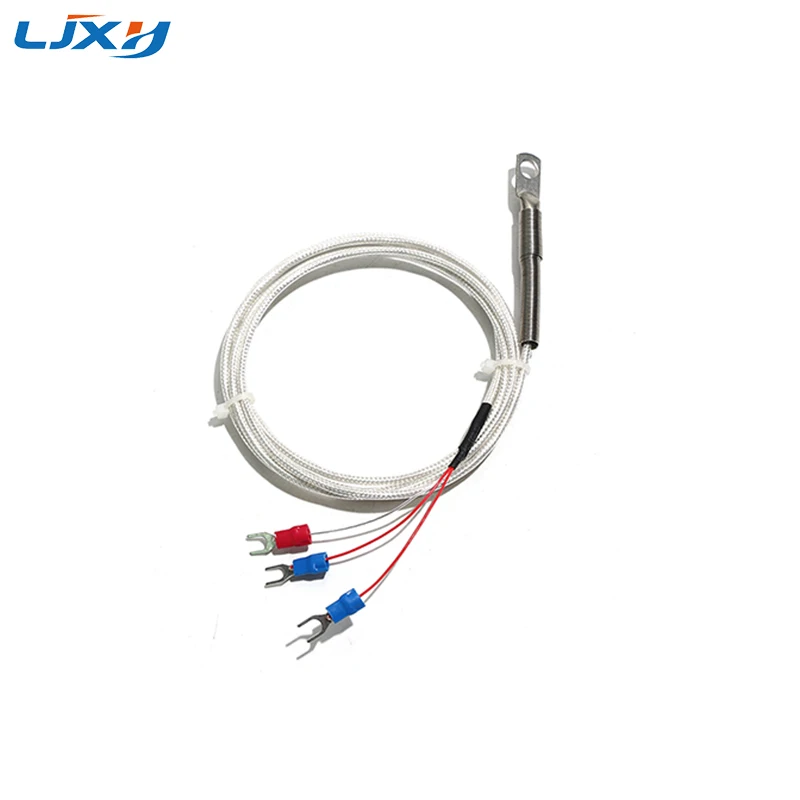 LJXH K/E-type PT100-type Patch Surface End Thermocouple Cold Compression Search Unit Temperature Sensor Round Hole Probe 5mm/6mm