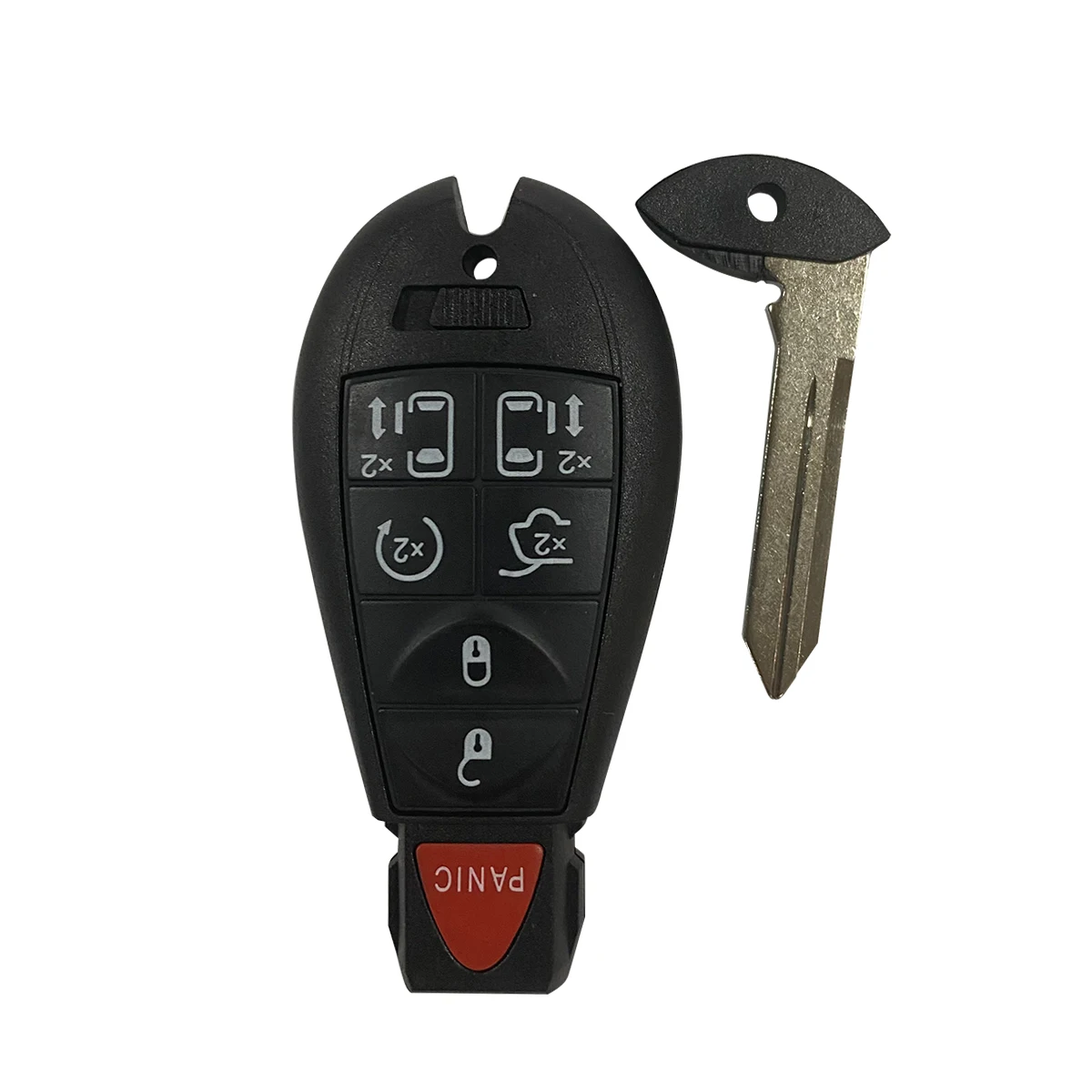 BEST KEY Smart Remote Car Key Shell Case For Chrysler Town CountryJeep Cherokee Dodge 300C  Replacement Smart Card Housing Cover