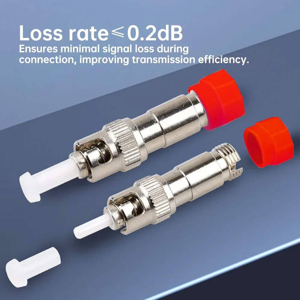 ZoeRax ST Male to FC Female UPC Simplex Optical Fiber Connector Adapter For FTTH Red Light Pen OTDR Tester Optical Power Meter