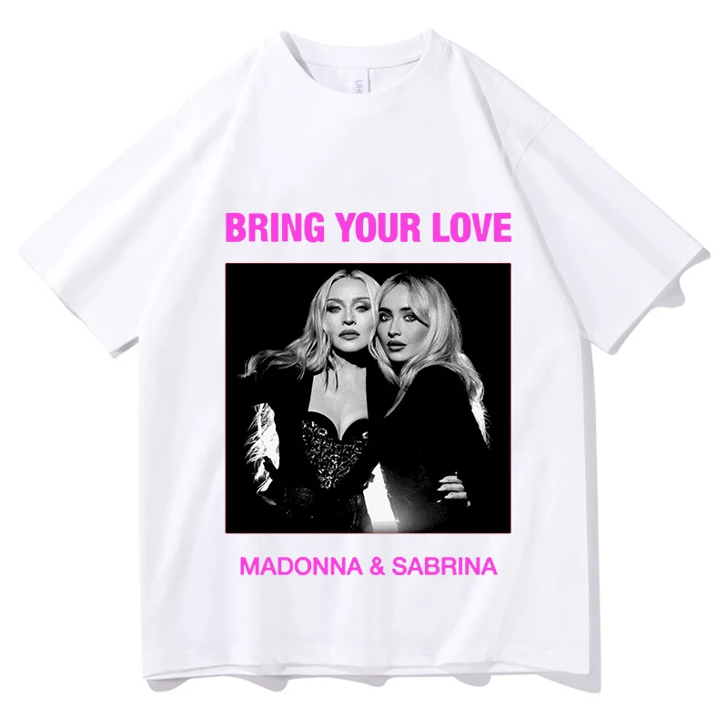 Madonn Sabrina Carpenter Bring Your Love T-Shirt Unisex Fashion Tees Design T-shirt Loose Unisex Streetwear Female Clothing Tops