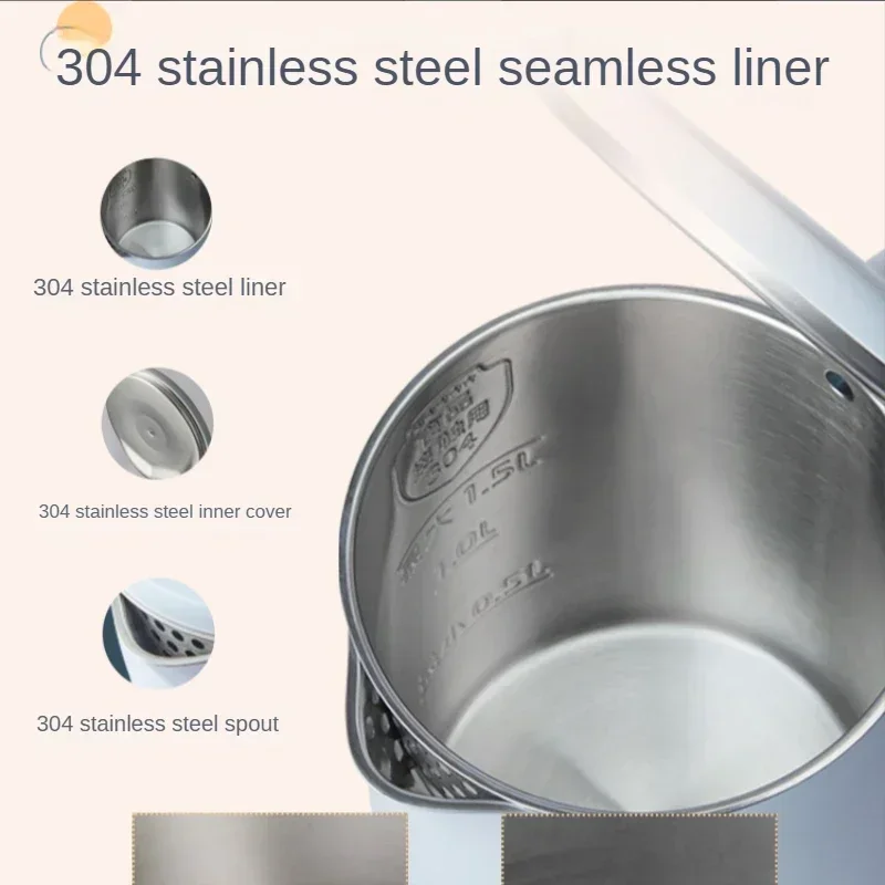 Ketel listrik, Ketel air rumah, Ketel meja otomatis penuh 304, baja tahan karat kecil portabel