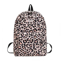 Mochila De Viagem De Padrão De Leopardo, Moda Bookbag