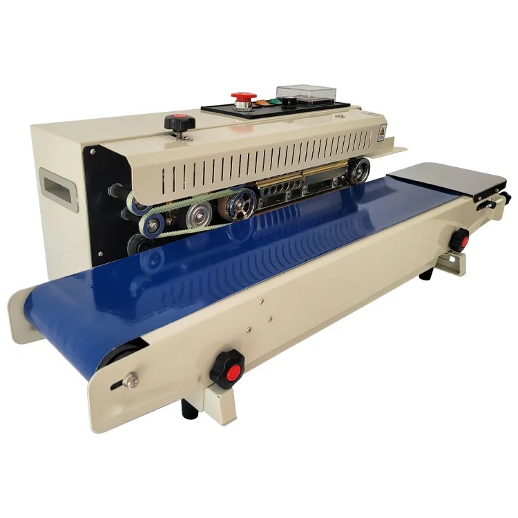 Commercial aluminum foil plastic bag food packaging household continuous heat sealing plastic sealing machine