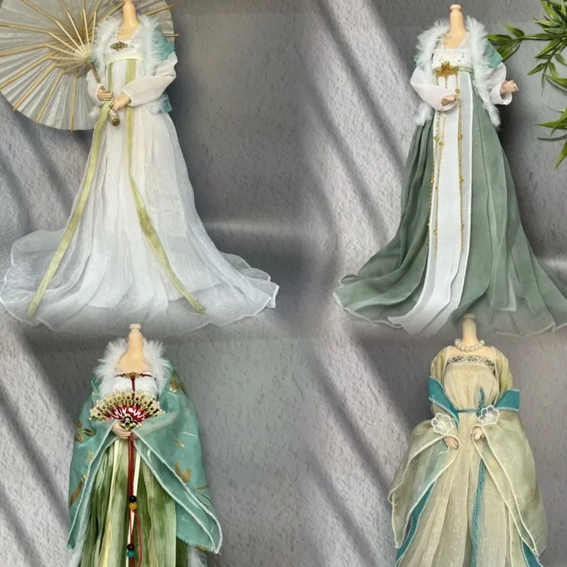 2025 New Creative Vintage Doll Hanfu Dress 30cm Doll Dress Costume Doll Chinese Vintage Hanfu Dress Doll Accessories LI093