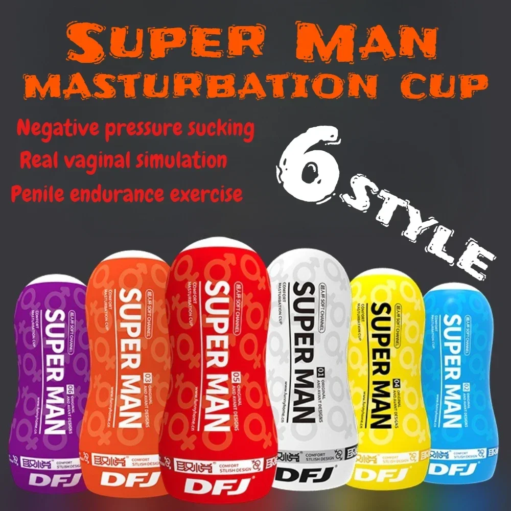 Male Masturbator Cup Pocket Vagina Pussy Penile Exercise Adult Supplies 6 Styles Sucking Pleasure Men's Mastubator Fleshlight 18