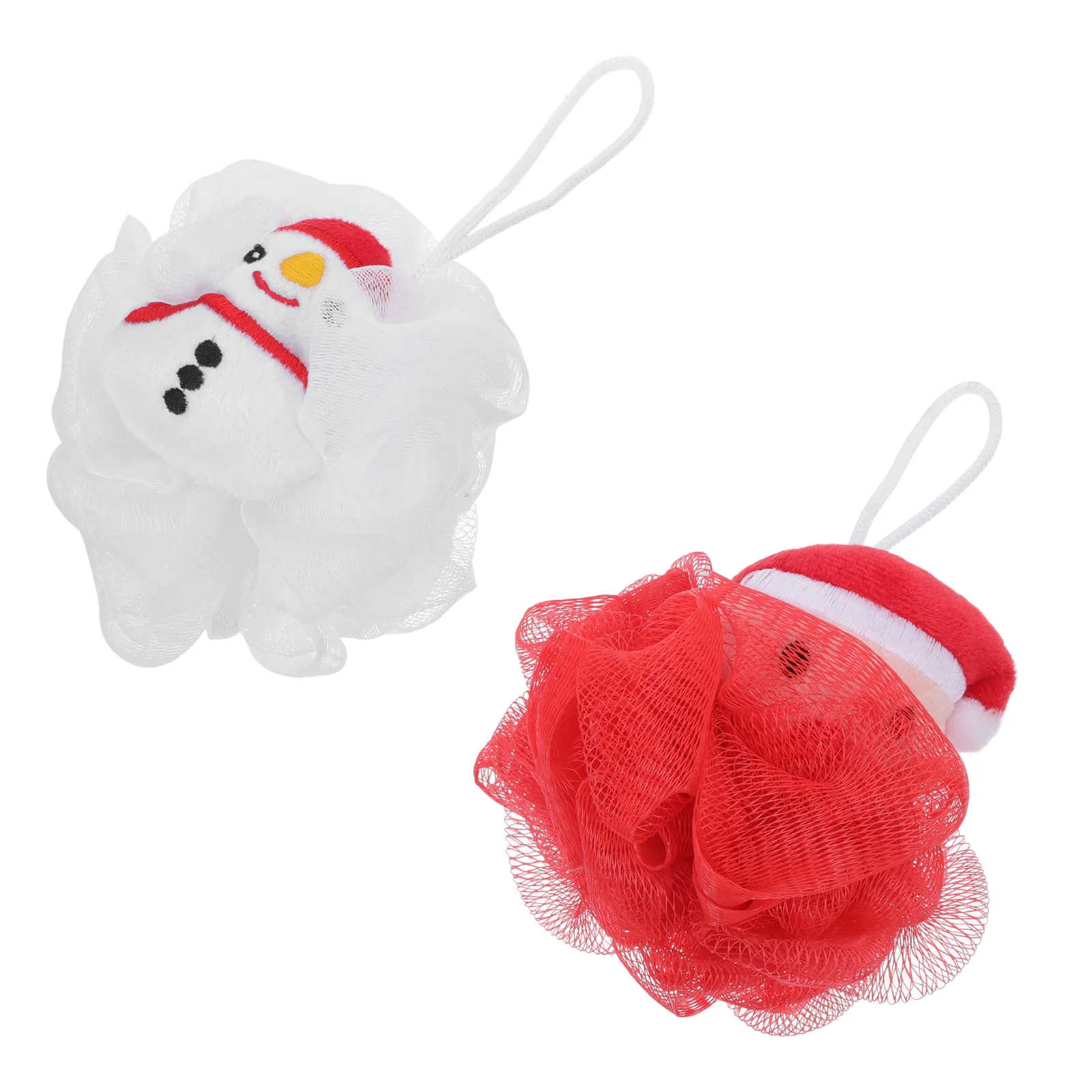 Boule de bain en luffa pour le nettoyage du corps et de la peau, serviette de douche, éponge de bain, 2 pièces