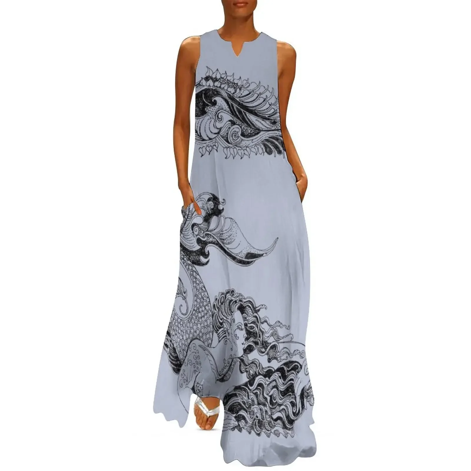 

Mermaid Alphabet E Long Dress sensual sexy dress for women women's evening dresses clothes Dress