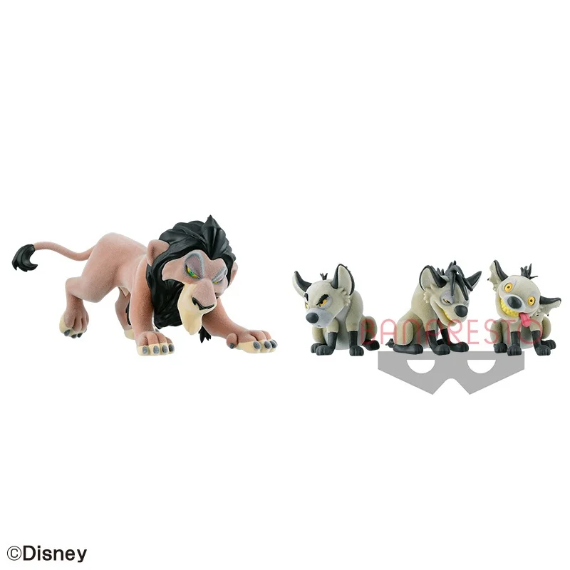

Bandai Оригинальная пушистая пышная интеллектуál Premiíaイ Lion King Side Villains Игрушки для детей Подарок Коллекционная модель Украшения