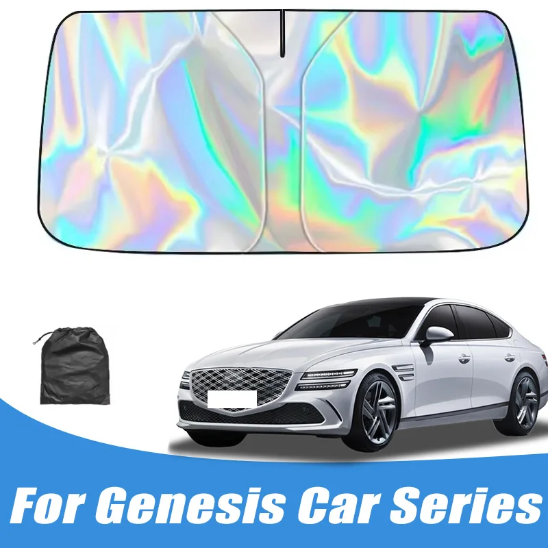 Car Windshield Sunshade for Genesis G70 G80 G90 GV60 GV70 GV80 Front Window Sun Shade Heat Insulation Auto Accessories
