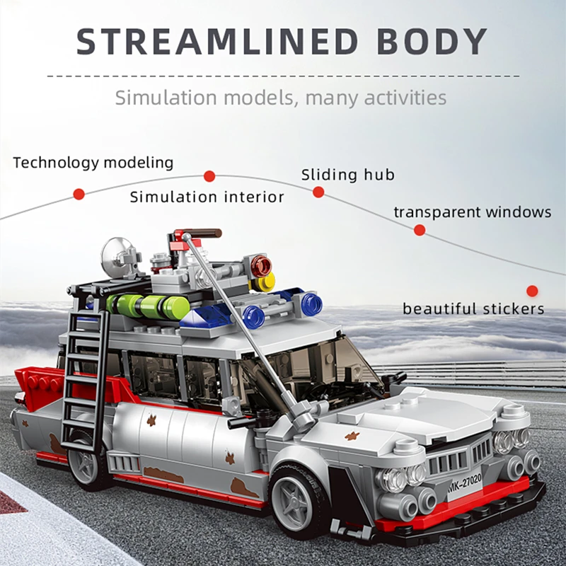 Movie Series 646PCS Bus Speed Racewagen Technische Bouwstenen Set Voertuig Assemblage Model DIY Speelgoed Mini Moc Bricks Jongen geschenken