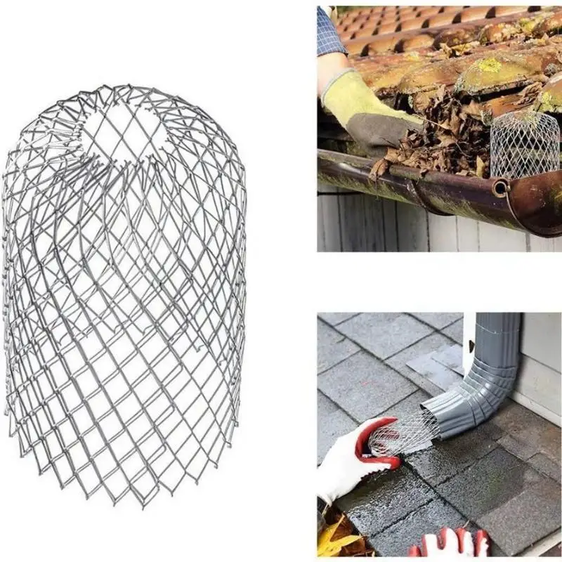 Expand Aluminum Gutter Filter Mesh 2/4Pcs Foldable Anti-Blocking Screen for DIY Home Roof Gutter Protection System
