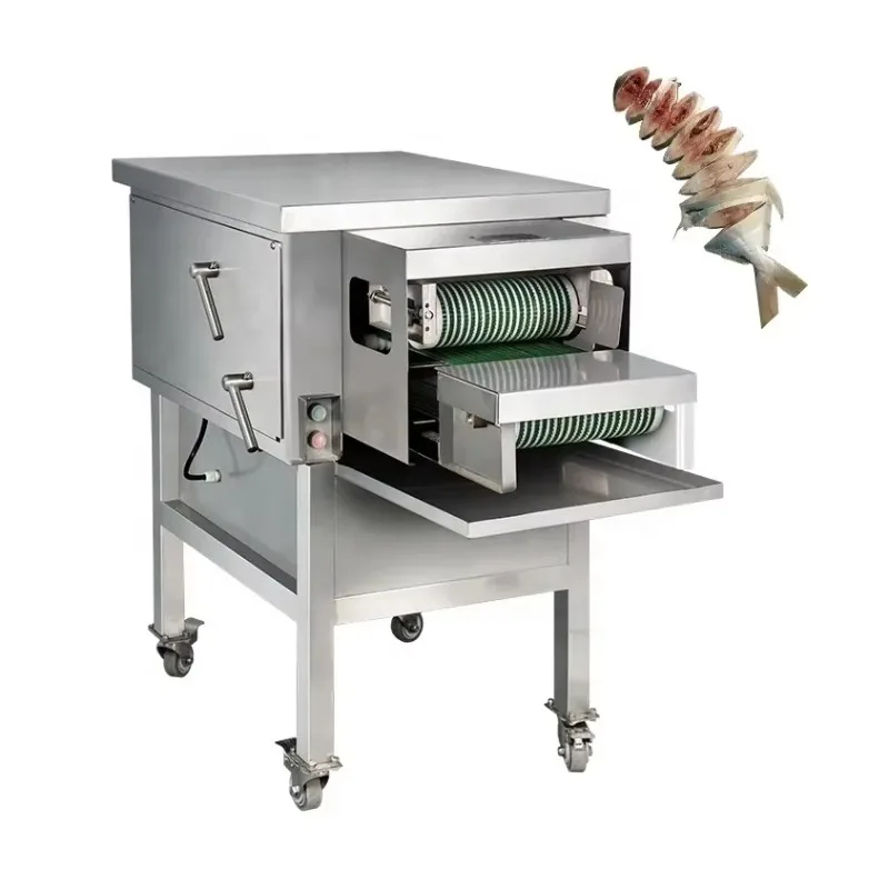 Heavy Duty Industrial Micro-frozen Fresh Dry Fish Processing Cutting Machine For Meat Pork Seaweed
