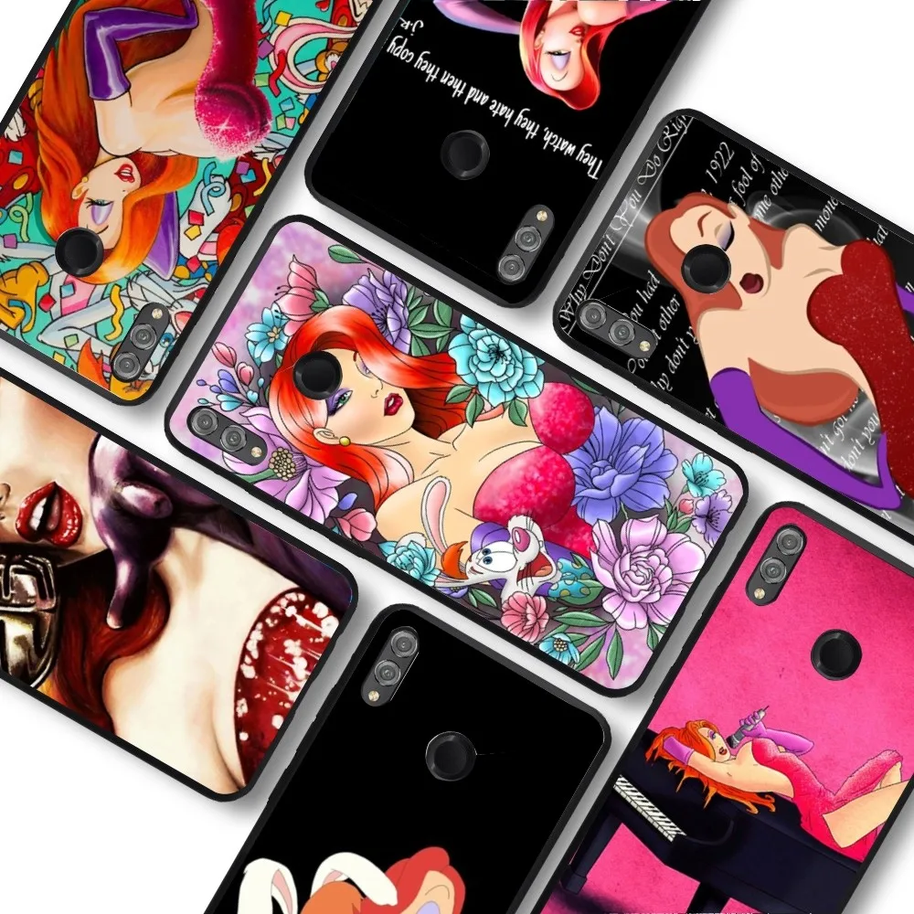 

Jessica Rabbit Sexy Phone Case For Huawei Honor 10 Lite 9 20 7A 9X 30 50 60 70 Pro Plus Soft Silicone Cover