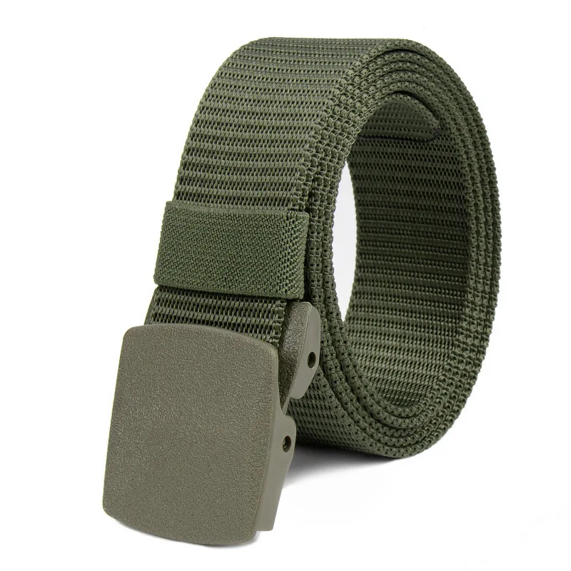 Men's Adjustable Tactical Canvas Belt with Buckle
