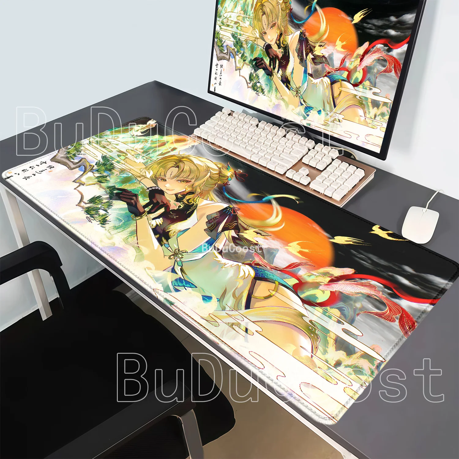 HD Printing Suisui‌ Yangyang Wuthering Waves WuWa Mouse Pad Office Accessories Mousepad Gaming Non-slip Anime Sexy Girl Desk Mat
