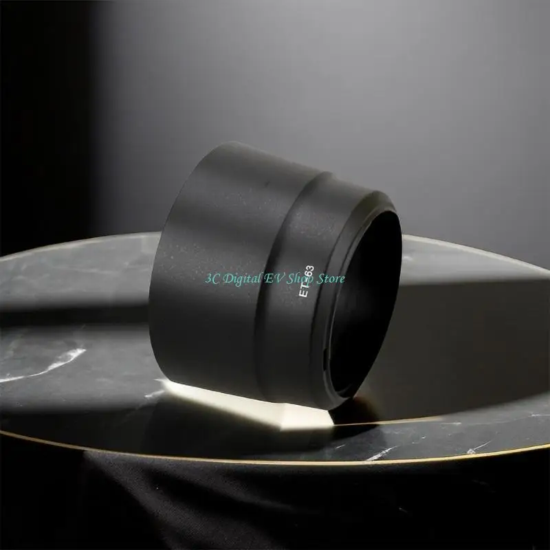 E74D ET63 Reversible- Camera Lens Hood for EF-S 55-250mm f/4-5.6 IS Crisp- Clear-Images Lens Cover