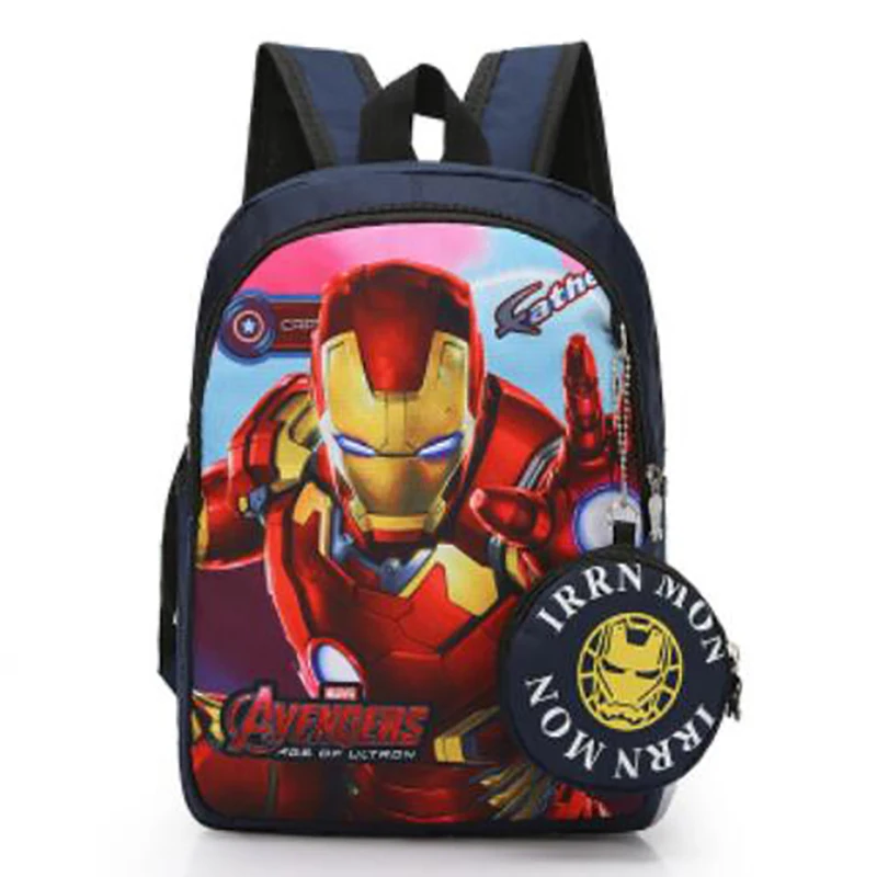 Marvel Kids Backpacks For Boys preschool Child Captain Spider Men Iron Pattern School Bags Teenager Lightweight Cute Knapsack