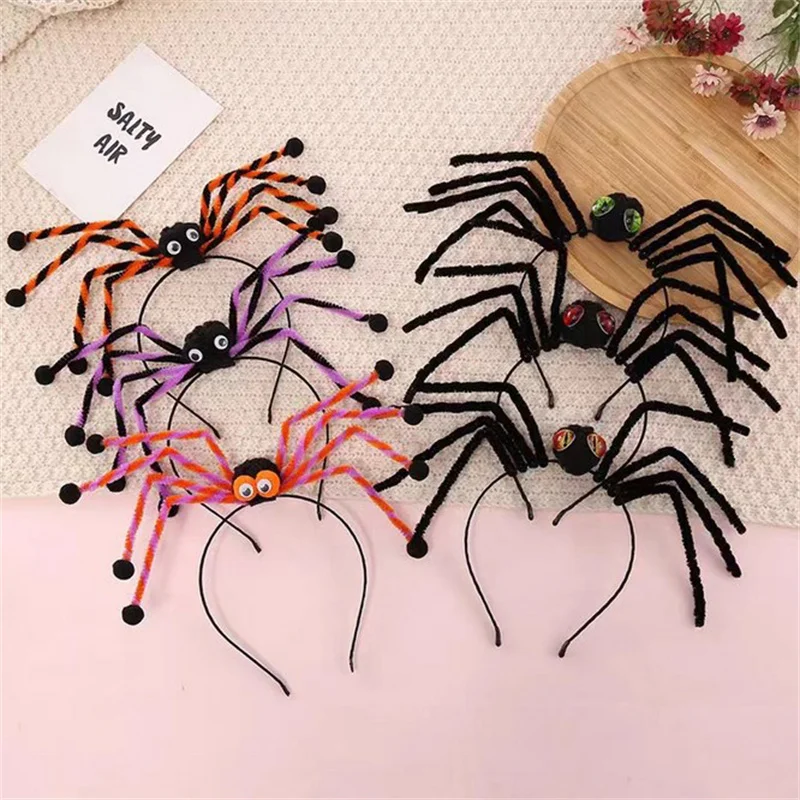 

Creative Halloween Spider Headband Spider Head Band Spider Head Hoop Masquerade Dress Up Halloween Party Decoration Headdress